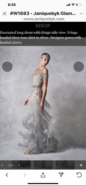 1920’s “Gatsby” Theme Wedding Dress? 3