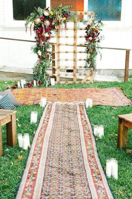 How to make a backdrop for wedding reception - 1
