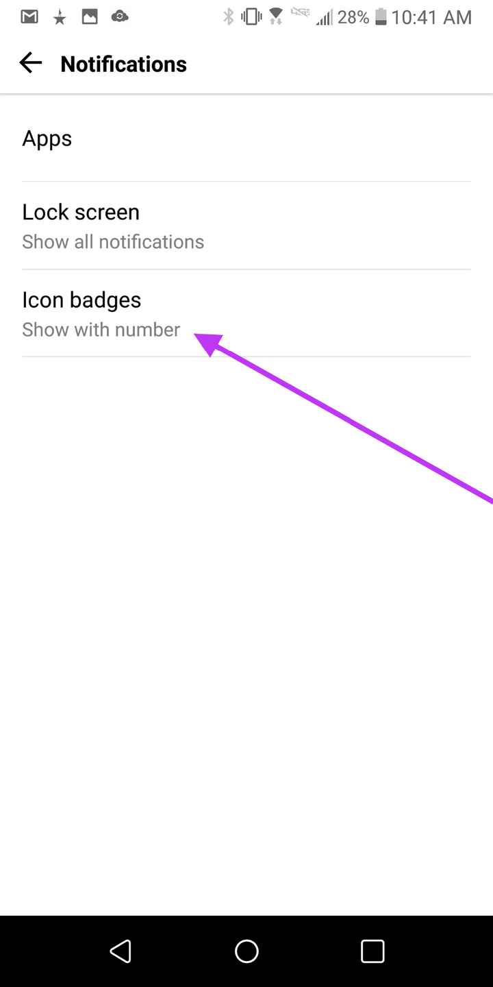 Then change the settings for your notification icons
