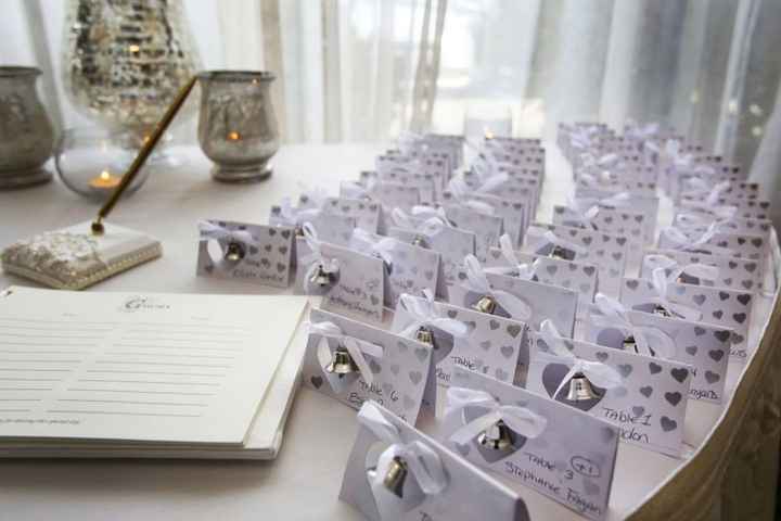 guest book and favors