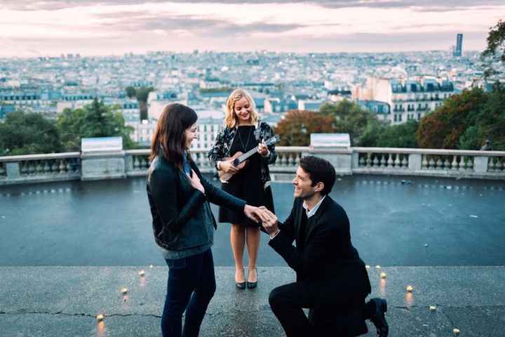 French proposal with musician