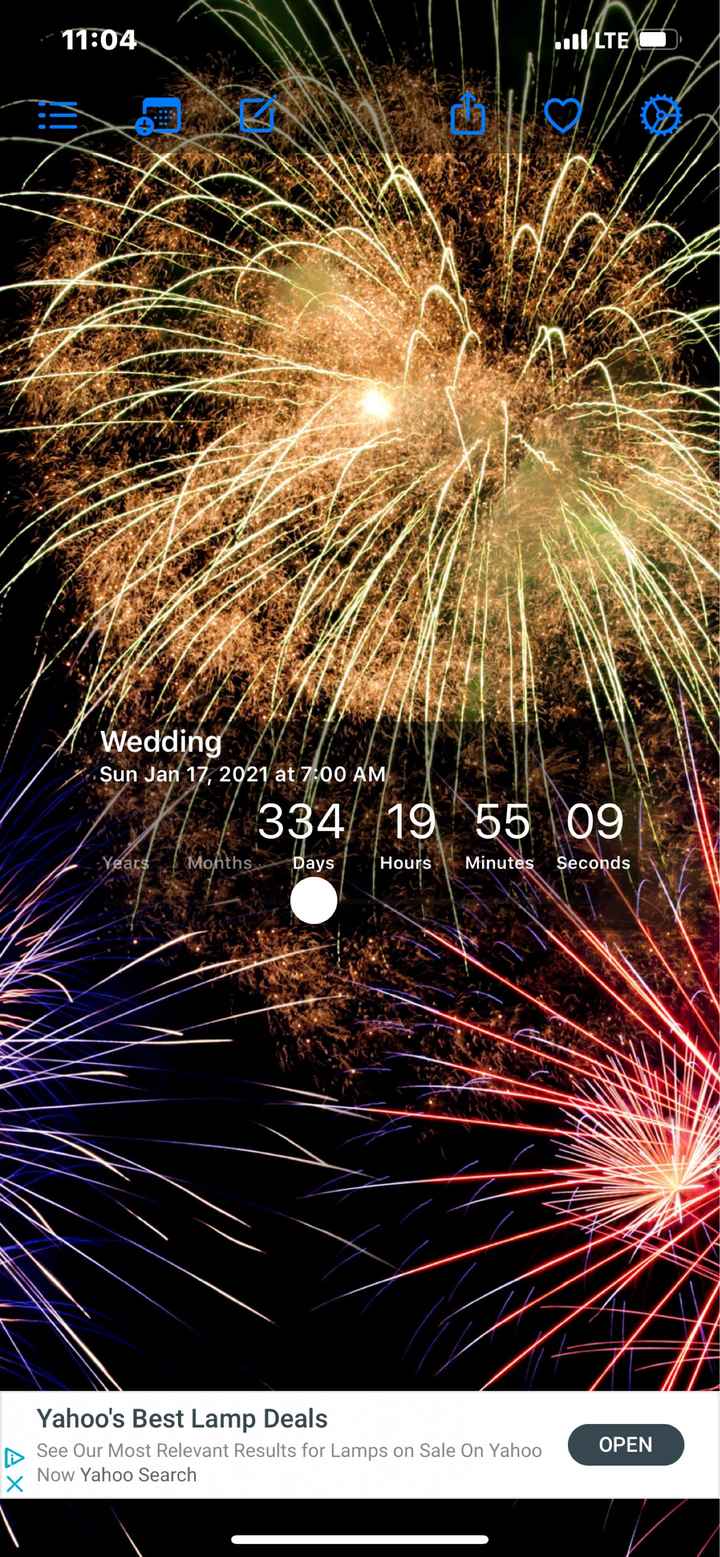 Wedding countdown - 1