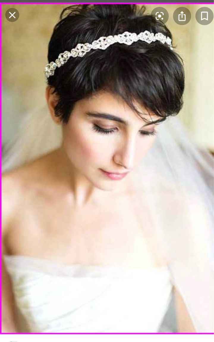 i have very short hair and need ideas for the wedding. - 4