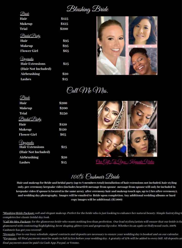 Makeup artist suggestions - 1
