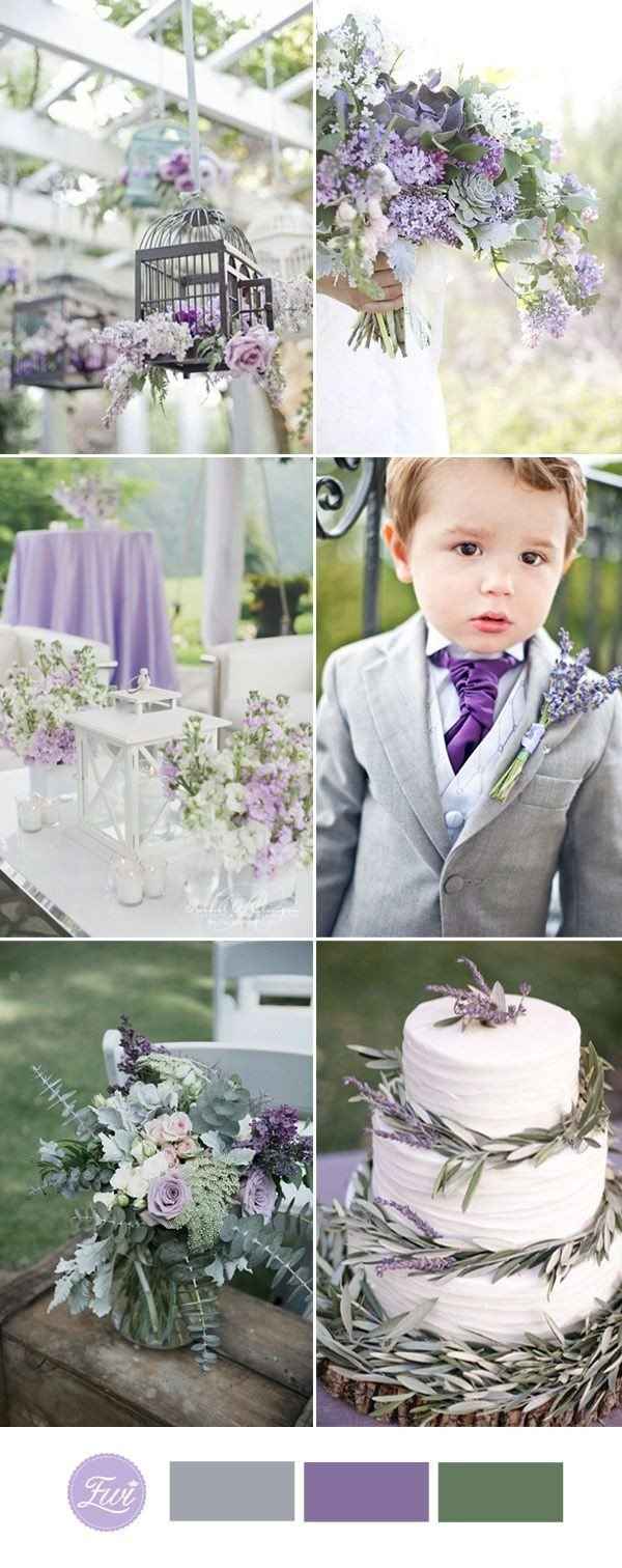 Sort of a lavender English garden wedding look