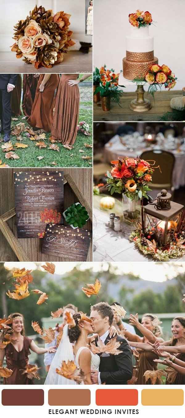 Bronze, burgundy, and brown look great for autumn