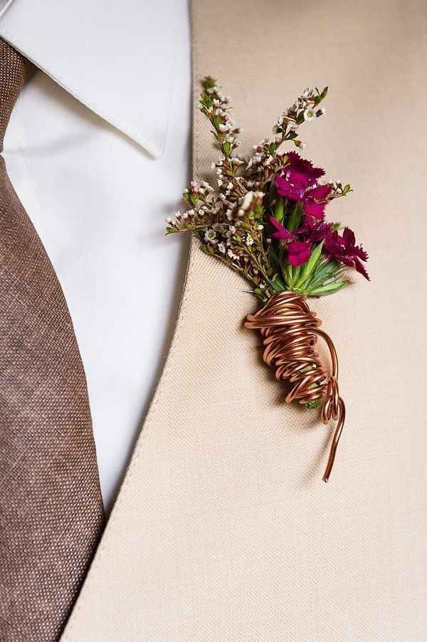 Bronze boutonniere