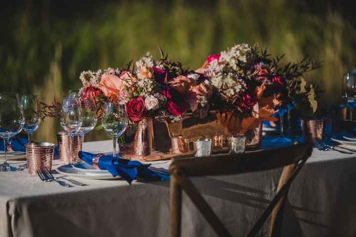 And Bronze is a great way to display jewel toned flowers