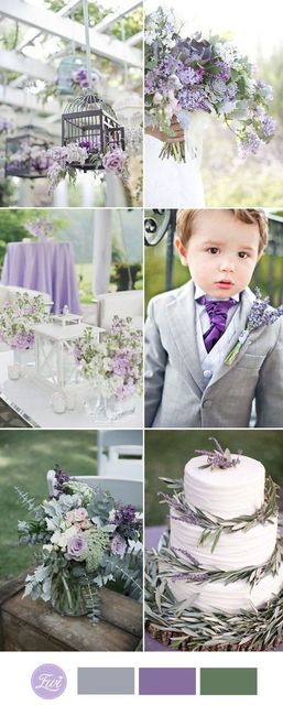Sort of a lavender English garden wedding look
