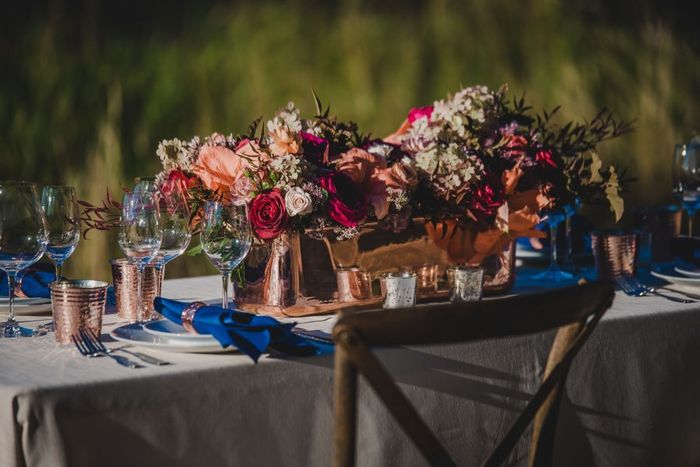 And Bronze is a great way to display jewel toned flowers