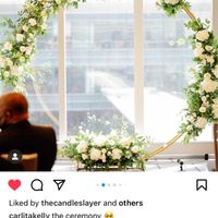 Wooden arch - modern wedding - 2