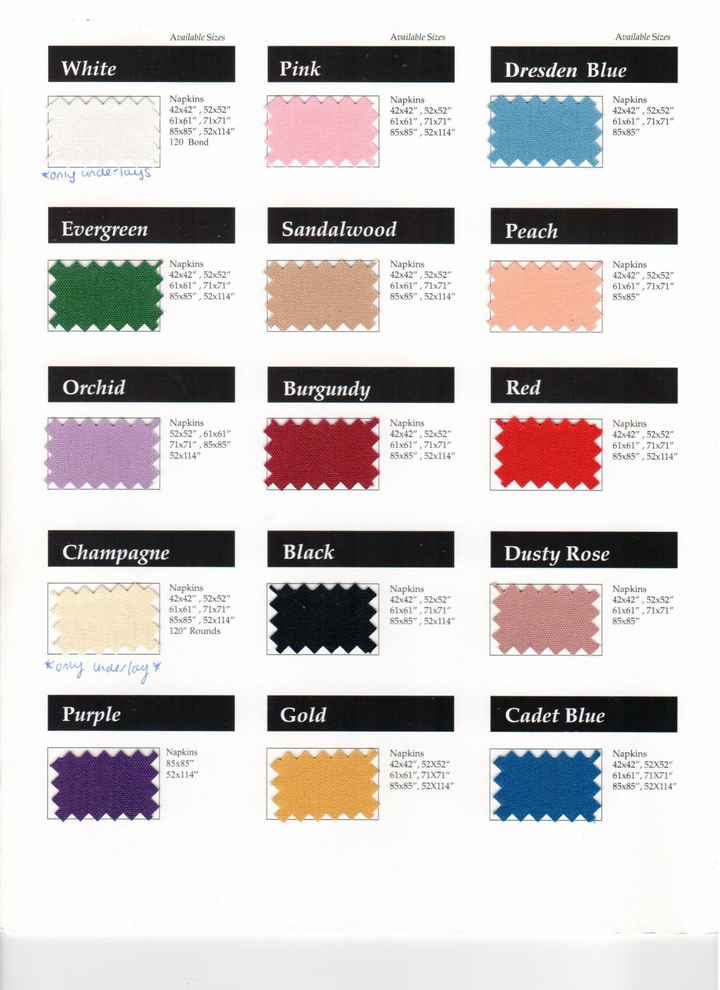 Color choices!