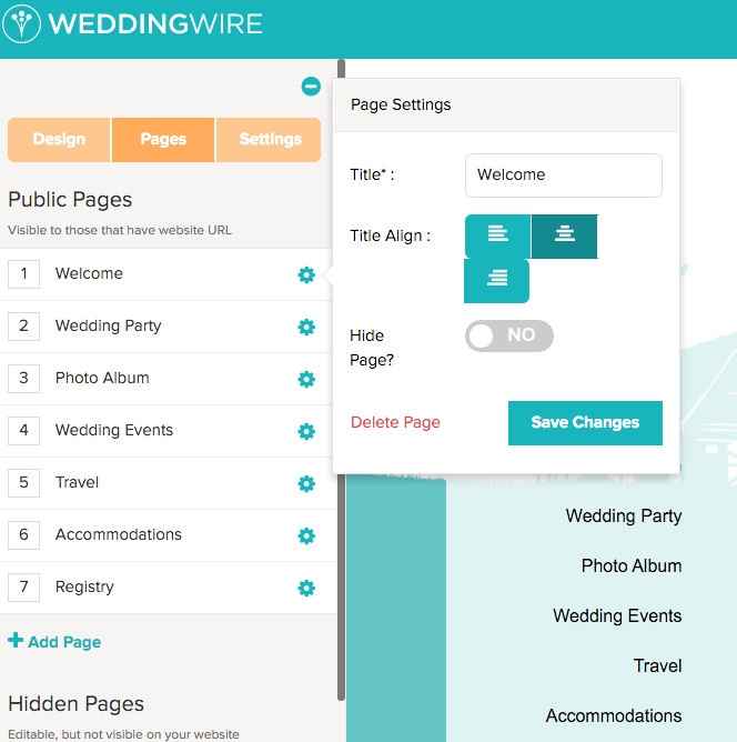Wedding Website Help