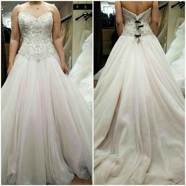 My dress is in...now I want to see yours!