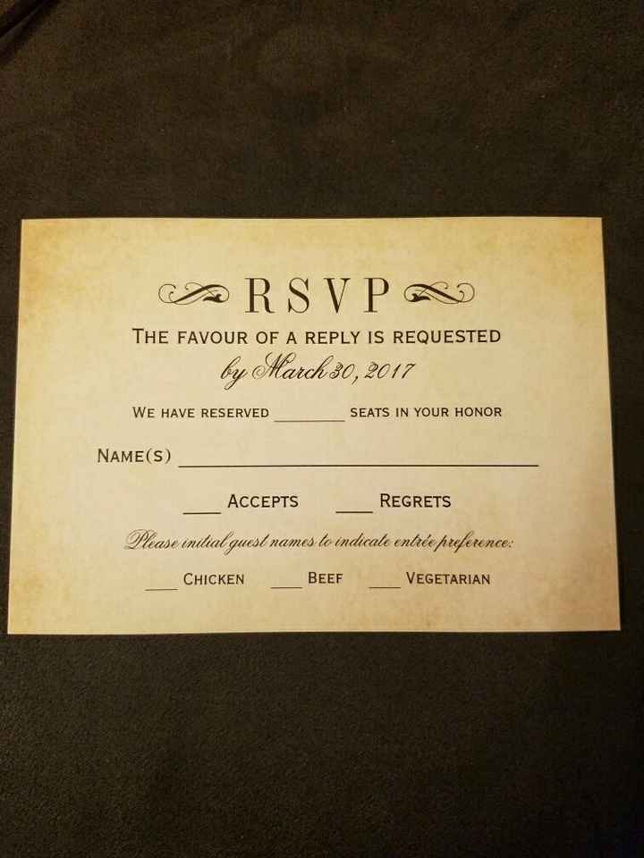 Family style response cards