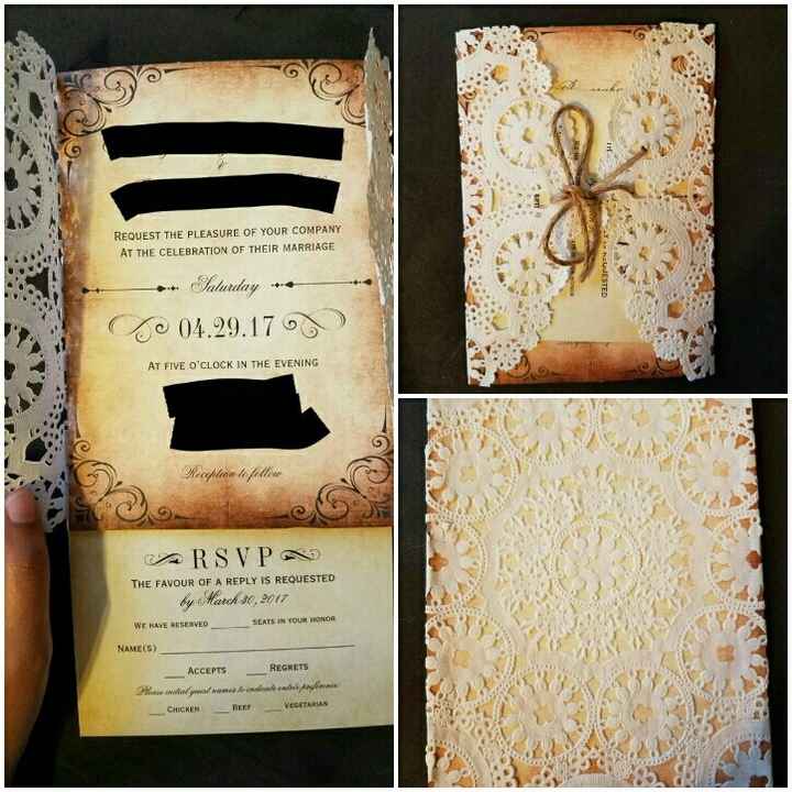 Show me your wedding invitations!