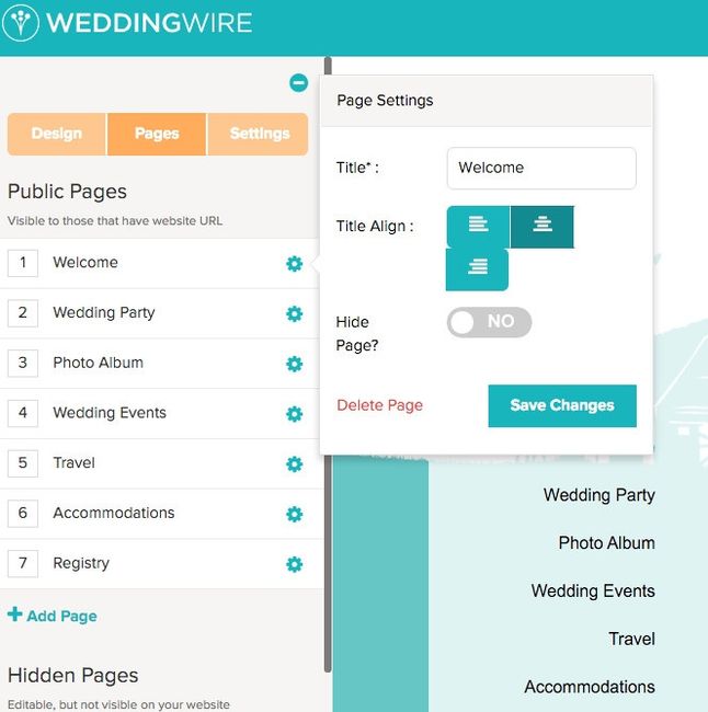 Wedding Website Help