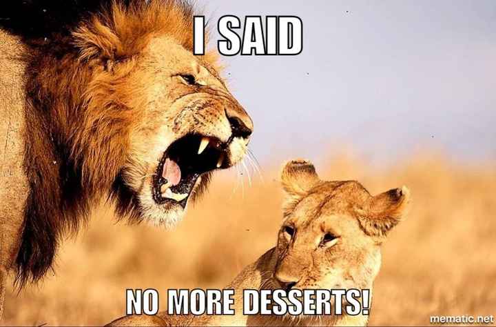 How to politely ask guests not to take too many desserts?