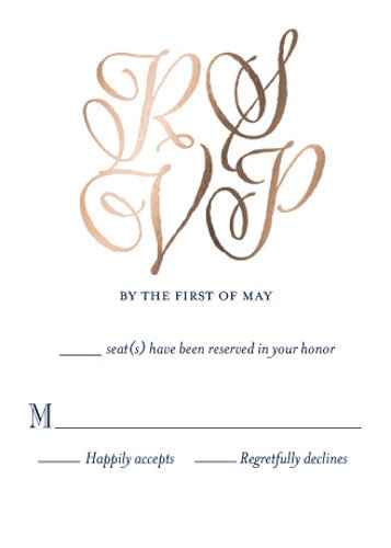 RSVP card wording