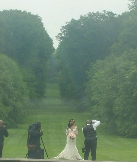 Let's see some pictures of your rainy wedding day!