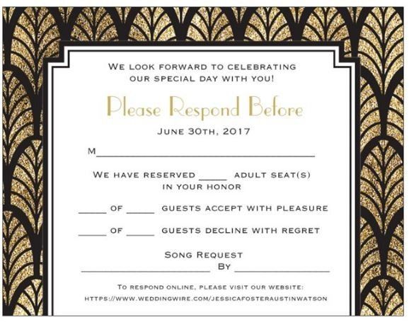 Update: RSVP Card Help - Someone Check my Spelling This Time!!