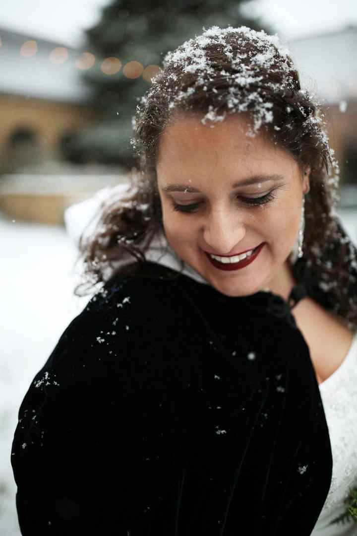 Bridal portraits in the snow!