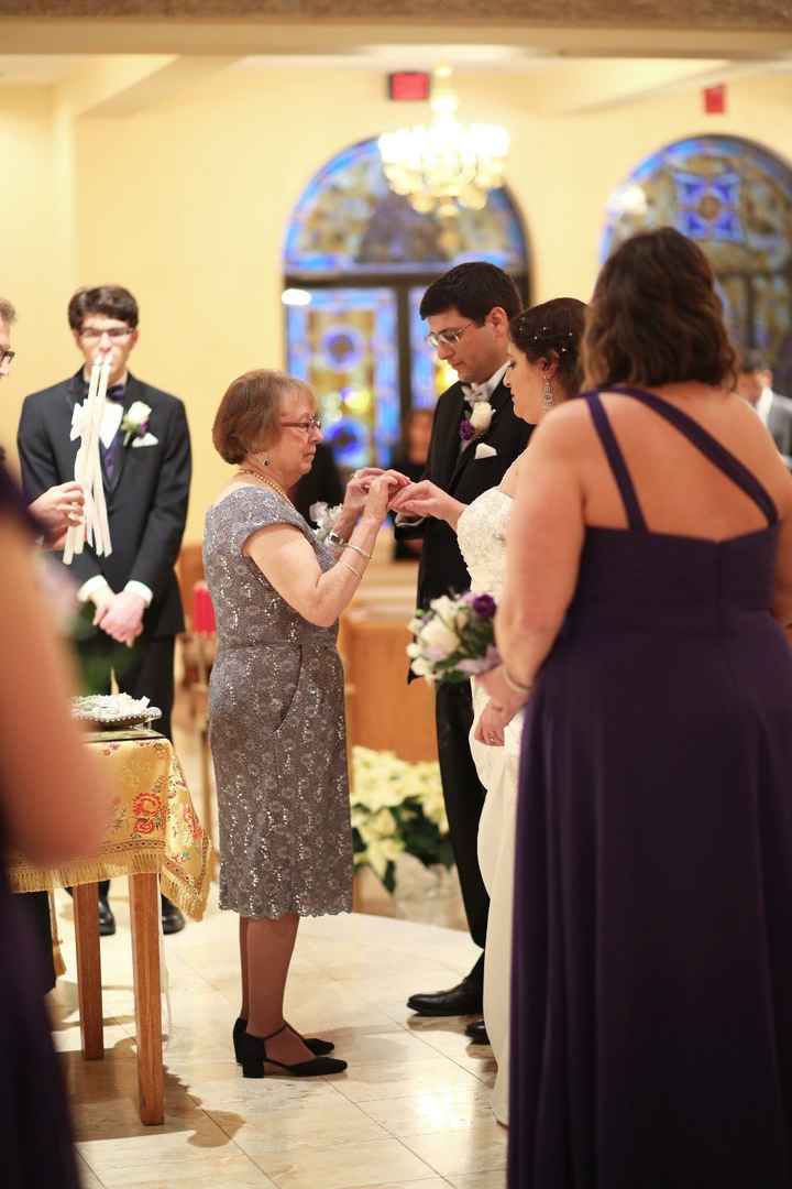 We were also blessed to have his Nouna be our koumbara and do the exchanging of the rings. 