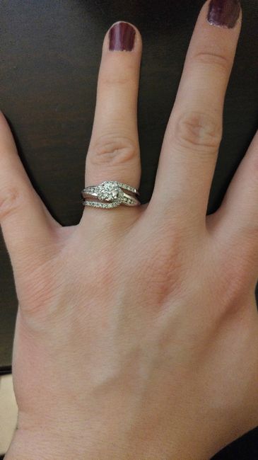 Do you wear your engagement ring on your wedding day? 1