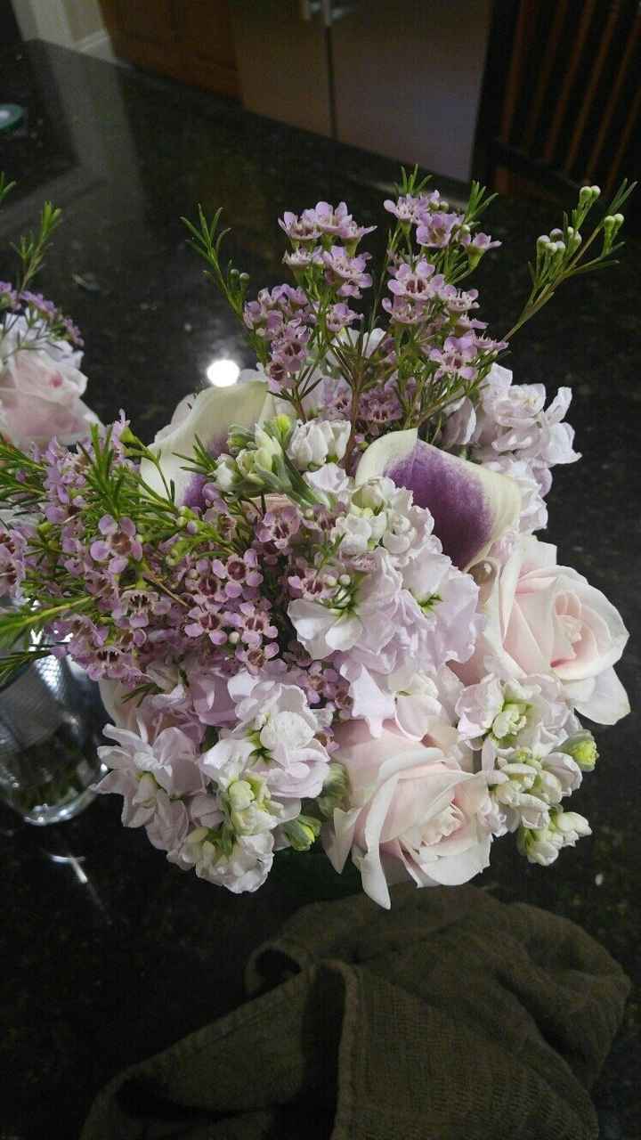 Bridesmaid bouquet trial!!