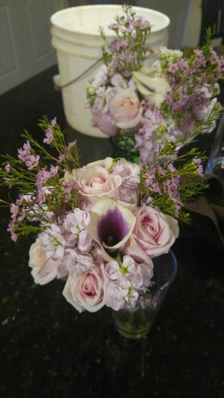 Bridesmaid bouquet trial!!
