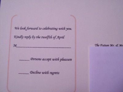 Reply Cards are done!