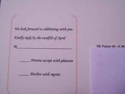 Reply Cards are done!