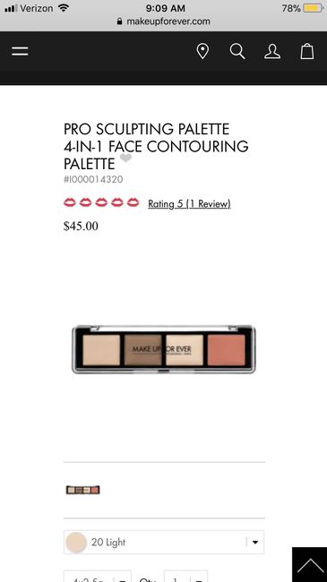 How much makeup? - 1