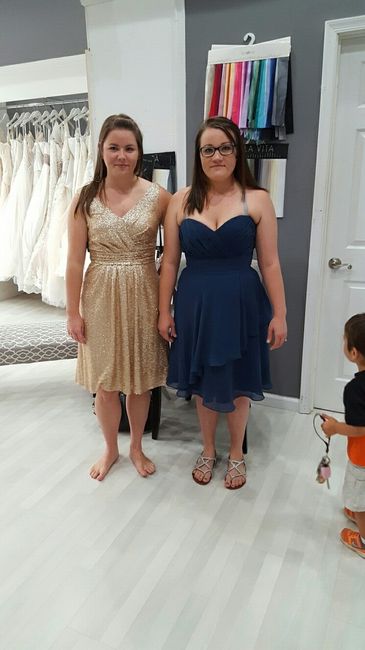 Coordinating MOH/BM Dresses