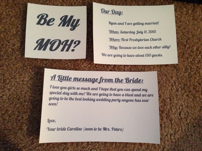 Asking your BM/MOH