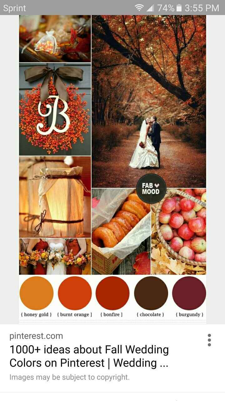 Wedding colors? I'll tell mine if you tell yours.