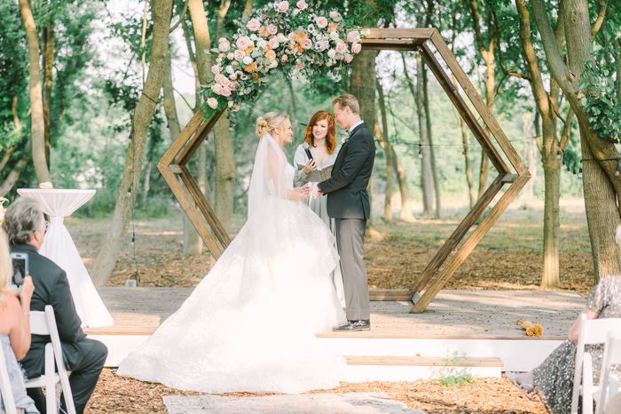 We made the ceremony personal... acoustic guitar, sage, crystals, and we honored our spirituality.