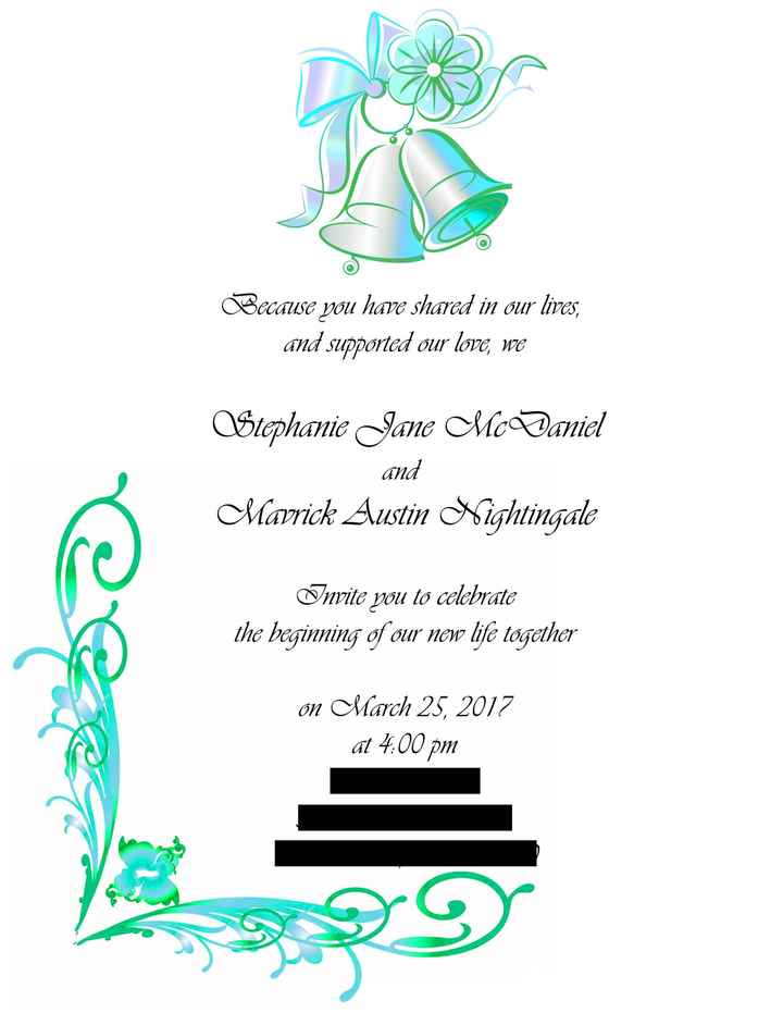 Invitation Wording?