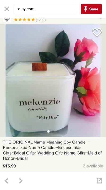 Unique bridesmaid gift