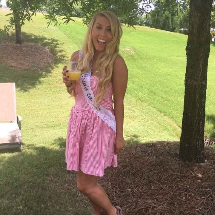 Not wearing "white" tô bridal shower