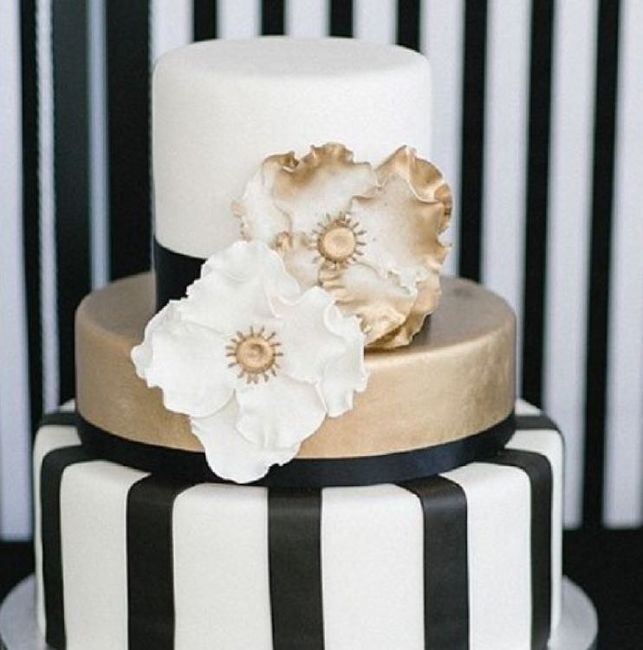 Black and white striped tablecloth