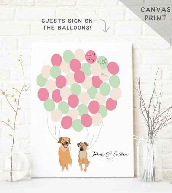 Fur babies with engagement/wedding photos
