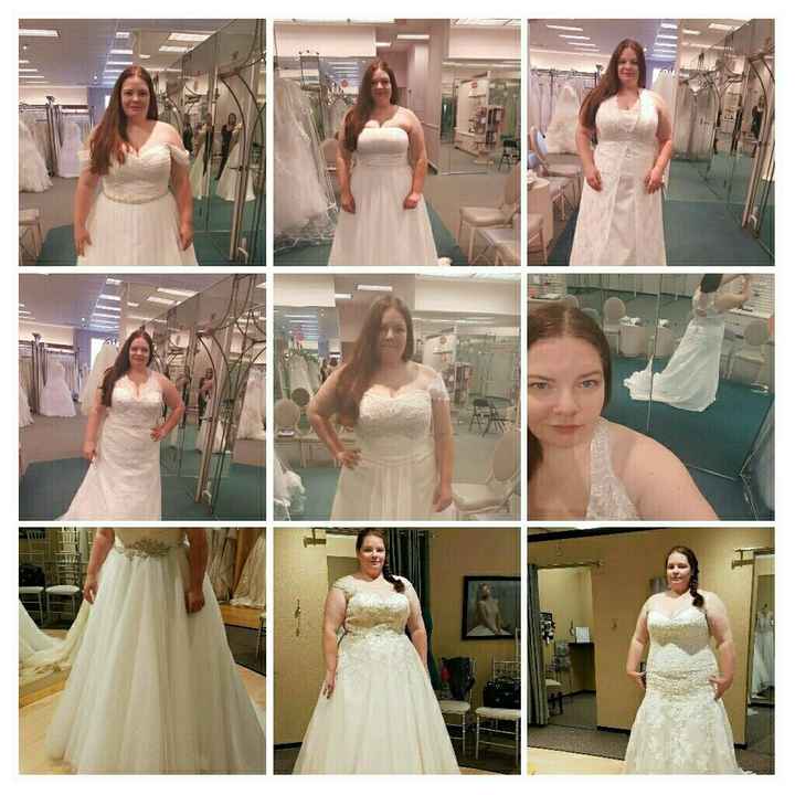 What was your least favorite wedding dress on you?