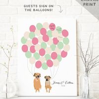 Fur babies with engagement/wedding photos