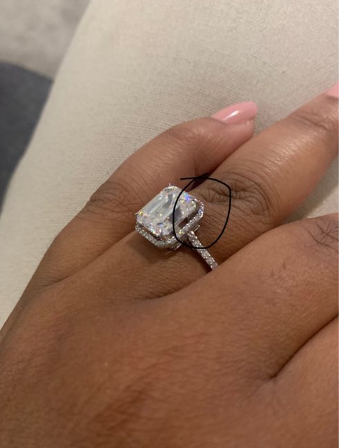 i chipped my moissanite ring !! 3
