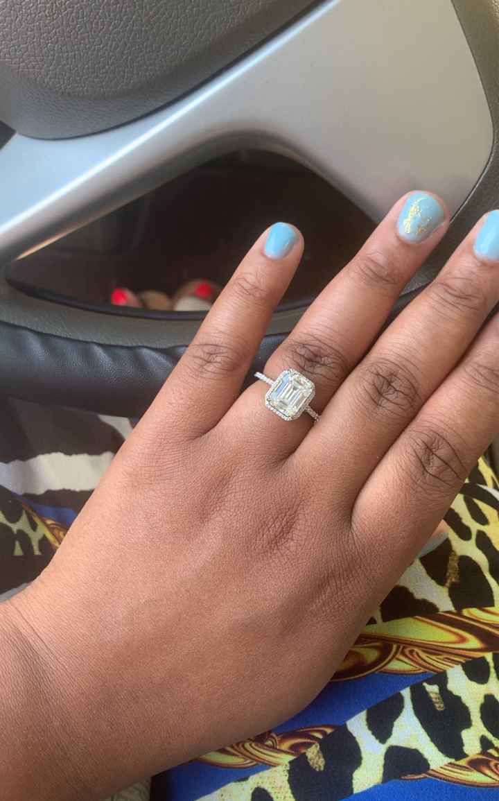 Moissanite or Diamond Ring Engagement Ring? - 1