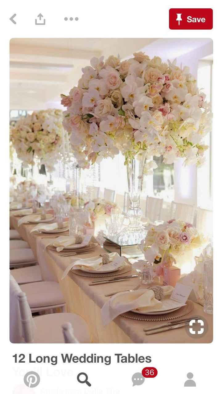 Centerpieces for captains tables