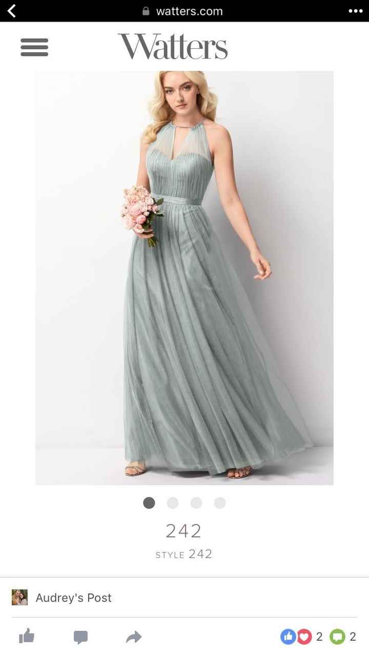 Dusty shale bridesmaid dresses