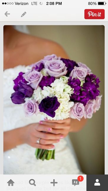 For those having purple/lavender themed wedding