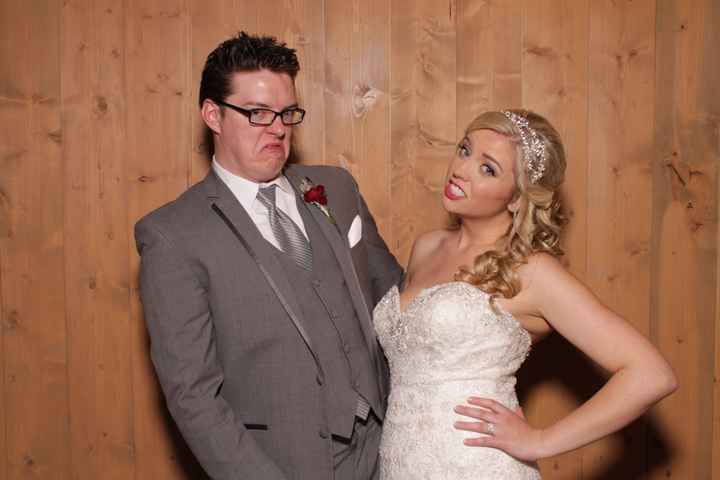 Wedding photo booth snaps